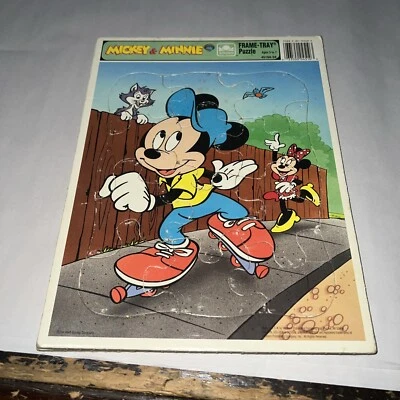 Rompecabezas de cartón de 12 piezas Mickey & Minnie Mouse de Golden, edades 3-7, 4510A-54 Foto 1 de 4