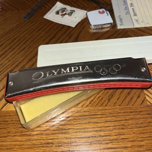 German Olympia Harmonica - Made in GDR - Musical instrument Rare Vintage w/ Case - Picture 1 of 19