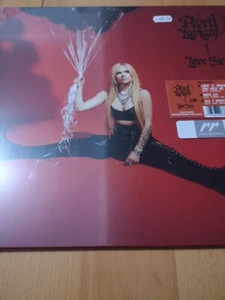 AVRIL LAVIGNE LOVE SUX-LIMITED TRANSPARENT RED VINYL LP BRAND NEW SEALED - Picture 1 of 3