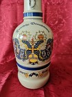 Bierkrug 2,0 l  aus Glas  mit  BILD  " Deutsche Braustätten Jahreskrug " WAPPEN