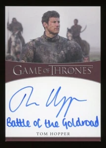 2021 Game of Thrones Iron Tom Hopper as Dickon Tarly Goldroad Autograph Auto - Picture 1 of 4