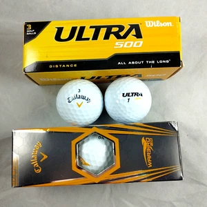 Hülle mit 1 EA Callaway Warbird & Wilson Ultra Golfbällen 3 pro Sleeve Distance - Bild 1 von 9