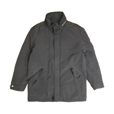 Chaqueta Abrigo Woolrich Parka Talla XL Negra Aislada Foto 1 de 4