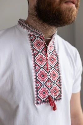 MELANIKA Ukrainian embroidered Tradition shirt for men Sorochka Vyshyvanka S M L XL XXL