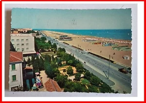 cartolina di rimini lungomare 1962 viaggiata postcard a colori - Foto 1 di 2