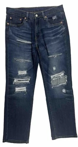 Levis 541 Herren 32x30 blau Denim sportlich gerades Bein Medium Wash Distressed - Bild 1 von 8