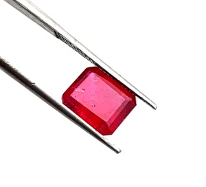 Natural Ruby Octagon Cut Loose Gemstone 8x10 MM 4.40 CT - Picture 1 of 4