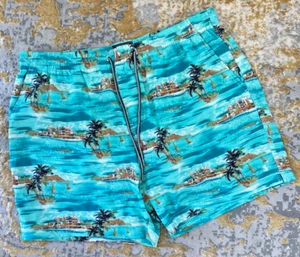 Pantalón Corto de Natación de Surf TODD SNYDER “Montauk” Estampado Isla Azul XXL/5” Ins. NUEVO CON ETIQUETAS $128 - Imagen 1 de 11