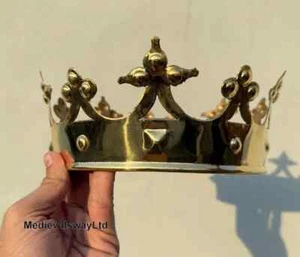 Plantagenet Brass Crown | Plantagenet Era Brass King’s Crown | Plantagenet Royal - Picture 1 of 10
