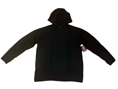 Pijama con capucha Hanes Ultimate Modal Spandex negro para hombre XL-7XL Foto 1 de 2