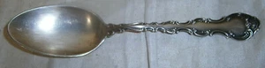 antique gorham STRASBOURG sterling silver SERVING SPOON 8 1/2" No Mono - Picture 1 of 2