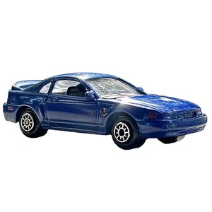 Welly Blue Ford Mustang GT w/ Rare Emblem Logo Made in China #2041 - Picture 1 of 7