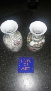 Beautiful Porcelain Vases (Nora Fenton and Japanese?) See description - Picture 1 of 9