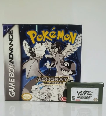 Pokémon Ashgrey Version GameBoy GBA Cartridge With Box - Image 1 of 2