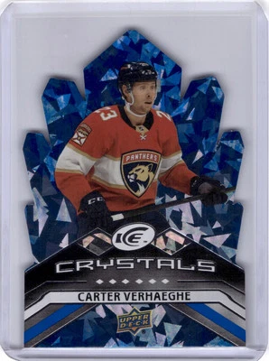 2021-22 Upper Deck Ice Carter Verhaeghe Ice Crystals Florida Panthers - Image 1 of 2
