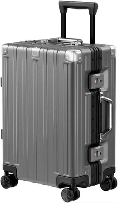 Carry On Luggage Aluminum Frame No Zipper Metal Hardshell PC+ABS Luggage Nobl... - Image 1 of 4