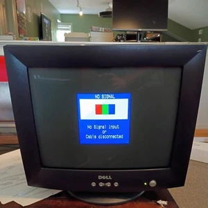 Dell 17" E773c 1280x1024 VGA CRT Monitor Tested and Working grade A screen - Picture 1 of 3