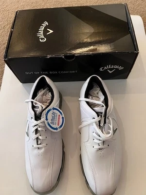 Zapatos Calloway Xtreme Golf Tech 10.5 Nuevos en Caja Cuero Blanco Impermeable Foto 1 de 4