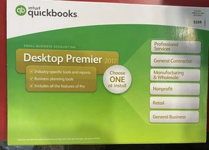 QUICK BOOKS PREMIER 2017 FULL RETAIL VERSION BRAND NEW - Picture 1 of 2