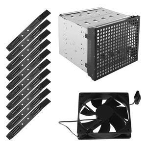 Storage Expansion Hard Drive Cage DIY Hard Drive Disk Cage Rack 5.25 Inch3996 - Afbeelding 1 van 7