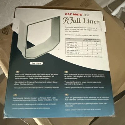 NEW Cat Mate Elite Wall Liner for Elite Series Cat Doors 308W Foto 1 de 4
