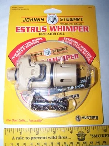 Johnny Stewart Estrus Whimper Predator Call & DVD Yips Barks Howls Whimpers NEW! - Picture 1 of 5