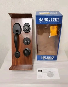 TOLEDO Einzelzylinder Eisen schwarz Türgriff (V1600OVSAUS514) *KOSTENLOSER VERSAND* - Bild 1 von 8