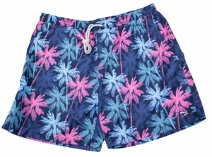 SOUTHERN LURE Printed Swim Trunk Swimsuit Bright Palm Tree Blue Youth Medium NWT - Picture 1 of 1