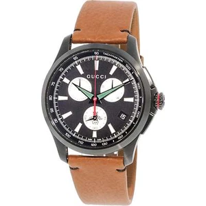 Gucci YA126271 G-Timeless Extra Large Bee 45MM Men's Brown Leather Watch - Picture 1 of 1