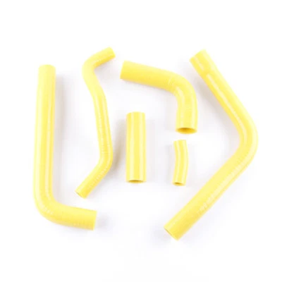 Manguera de radiador de tubo de refrigerante de silicona amarilla Fit 1999-2002 Yamaha YZF R 6 YZF-R6 Foto 1 de 4