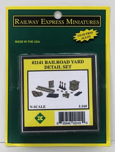 REM Railway Express Miniatures 2141 N 1:160 Railroad Yard Detail Set Cast Metal - Picture 1 of 3