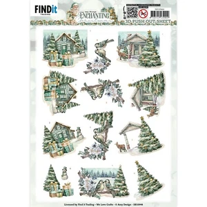 FIND IT TRADING - 3D PUSH OUT - ENCANTADORA NAVIDAD - PUEBLO - Imagen 1 de 1