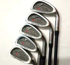 Golf Iron Set Golfsmith TEXAS Classic PERIMETER WEIGHTED TOUR TESTED Graphite R - Picture 1 of 12