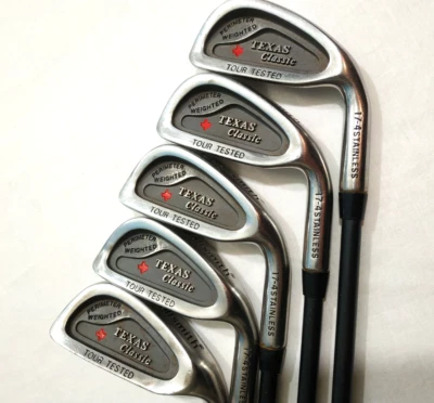 Golf Iron Set Golfsmith TEXAS Classic PERIMETER WEIGHTED TOUR TESTED Graphite R - Image 1 of 4