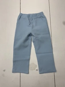 Blue Elastic Waist Girls Pants Size 4Y - Picture 1 of 5