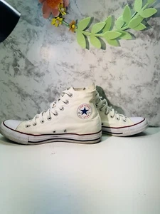 Converse Unisex Chuck Taylor All Star Hi W7650 White Shoes Sneakers Sz 8M W10 - Picture 1 of 6