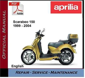 Aprilia Scarabeo 150 1999 - 2004 Workshop Service Repair Manual on USB - Picture 1 of 1