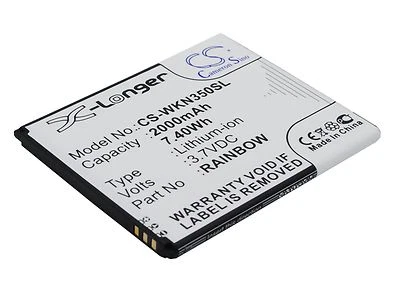 UK Battery for Wiko Bloom M172 Rainbow 3.7V RoHS - Imagem 1 de 4