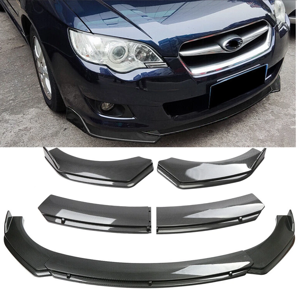 Front Bumper Splitter Spoiler Body Kits For Subaru Legacy GT Carbon Fiber Style  Foto 1 de 4