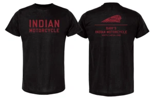 Bair’s Indian Motorcycle T-Shirt, Black/Red - Picture 1 of 1