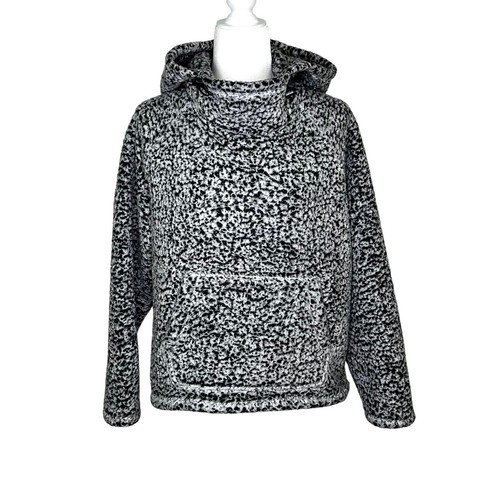 UNDERCOVER Felpa con cappuccio ROSA Victoria's Secret nera bianca soffice popcorn oversize med pullover