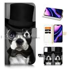 ( For Samsung Note 20) Flip Wallet Case Cover AJ40183 Dog in Hat