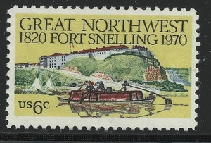 US Scott #1409, Single 1970 Fort Snelling 6c FVF MNH - Picture 1 of 1