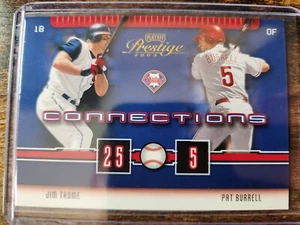 2003 Playoff Prestige Jim Thome Pat Burrell Connections Insert #C-50 Phillies - Picture 1 of 2