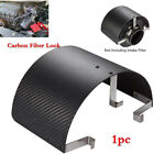 Car 2.5"-5.5" Cold Air Intake Filter Cover Heat Shield Carbon Fiber Look Metal