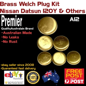 Brass Welch Plug Kit Brass Expansion Welsh Plugs Fits Nissan A12 - Picture 1 of 4