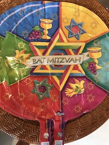 Bat Mitzvah Lot of 3 18" Foil Balloon bulk - Picture 1 of 1