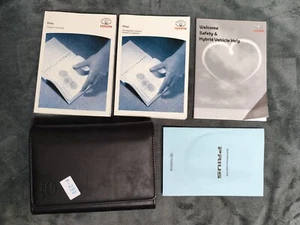 GENUINE TOYOTA PRIUS 2009-2012 OWNERS MANUAL HANDBOOK NAVIGATION WALLET PACK - Picture 1 of 7