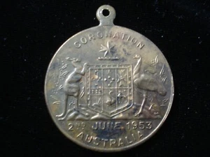 Australian Royalty Medal Queen Elizabeth II 1953 Coronation Medal  (NN01) - Picture 1 of 2