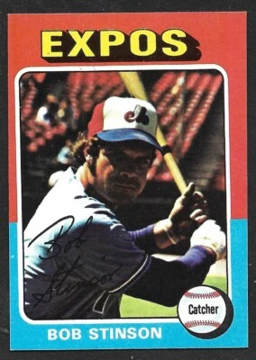 1975 TOPPS MINI #471  Bob Stinson  MONTREAL EXPOS  EX-MINT+   C - Image 1 of 2